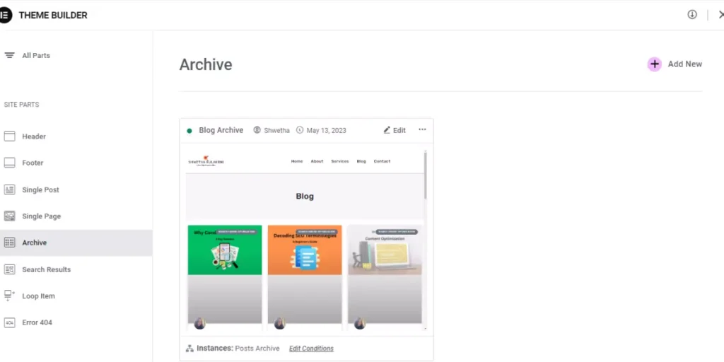 Archive page new Archive page new