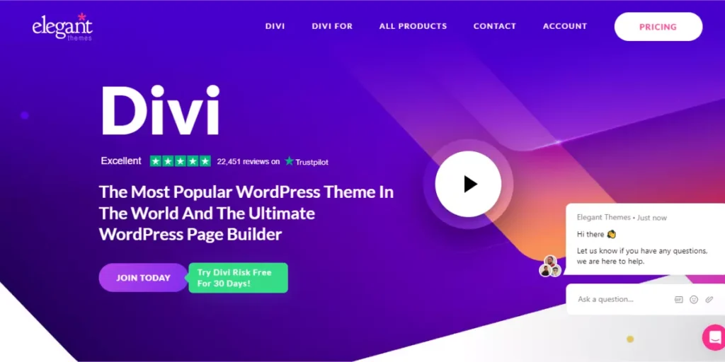 Wordpress theme Divi new Wordpress theme Divi new