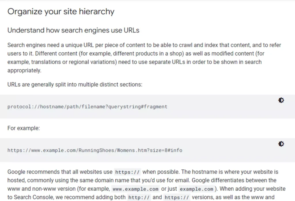 url structure new url structure new